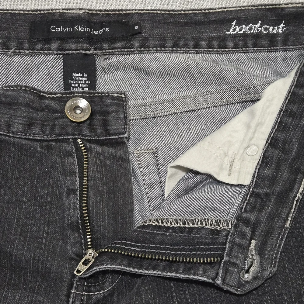 Calvin Klein Vintage Y2K Black Bootcut Jeans Size 10